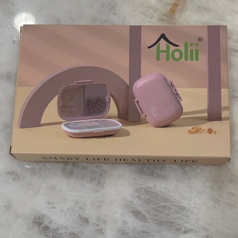 Pink Travel Pill Case